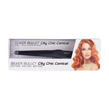 Load image into Gallery viewer, Silver Bullet City Chic Conical Curling Iron 19-35mm
