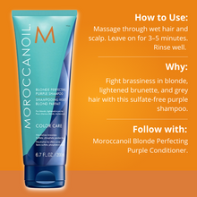 Load image into Gallery viewer, Moroccanoil Blonde Perfecting Purple Shampoo 200ml
