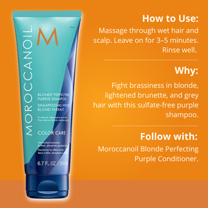 Moroccanoil Blonde Perfecting Purple Shampoo 200ml