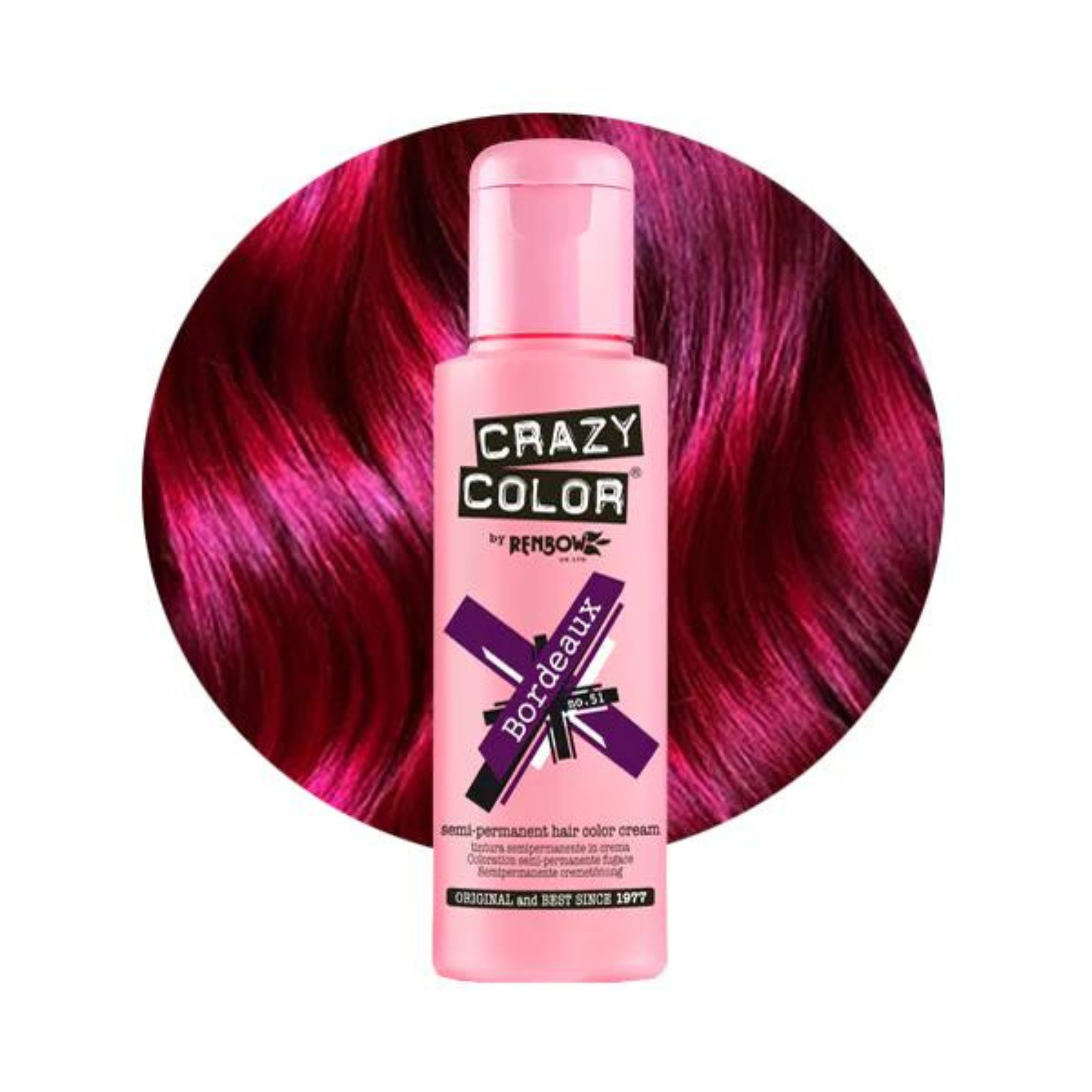 Crazy Color Bordeaux 100ml – Hairworks Extra